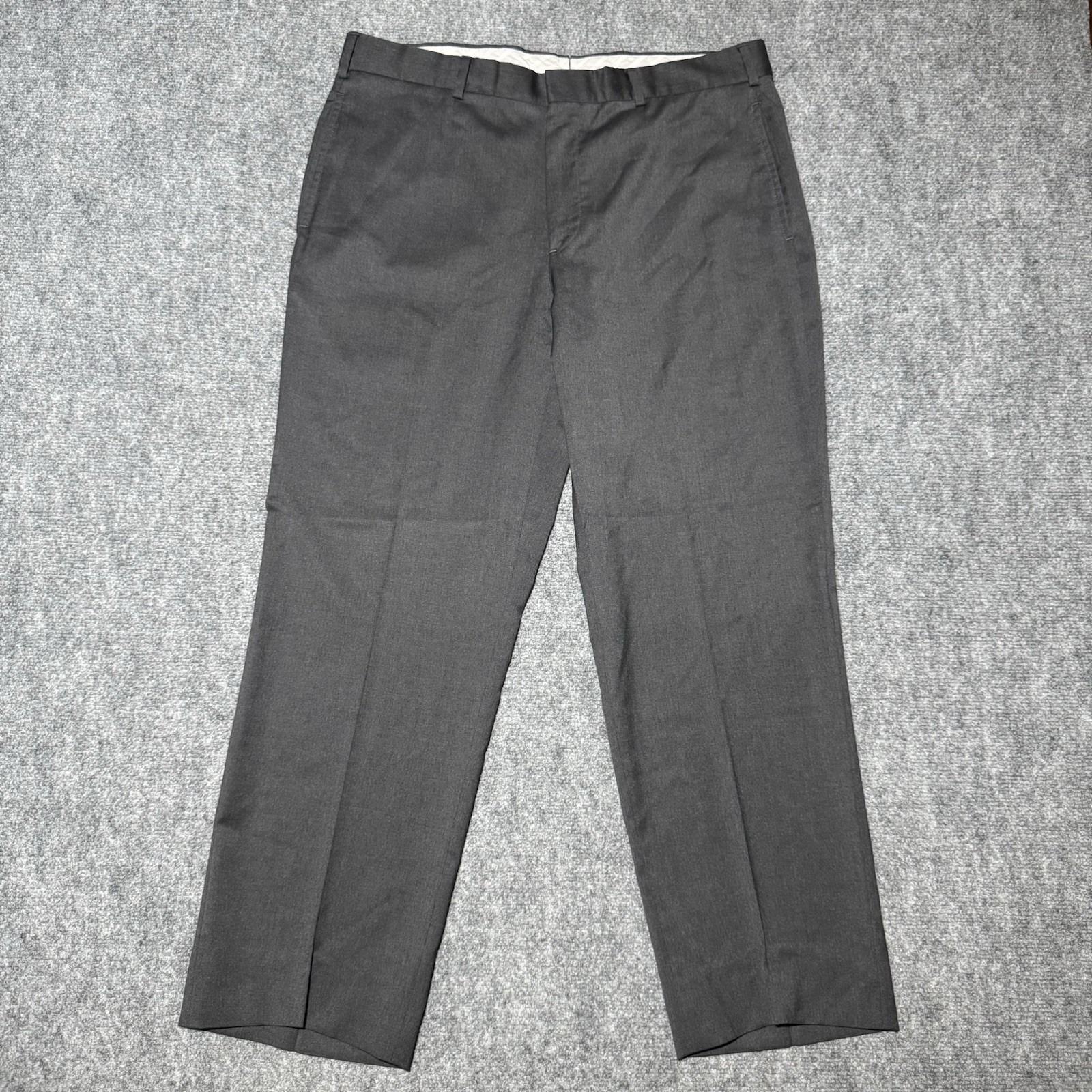 Brooks Brothers 1818 Madison Fit Pants Men 36x28 Charcoal Reda Flexo Merino Wool